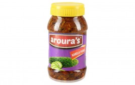 Aroura Karela Pickle (In Mustard Oil)  Glass Jar  400 grams